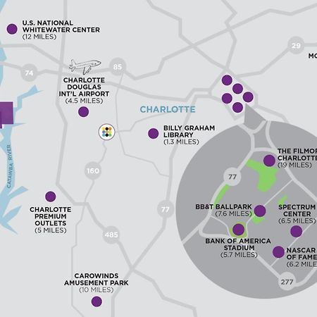 Hyatt Place Charlotte Airport Billy Graham Parkway Екстериор снимка