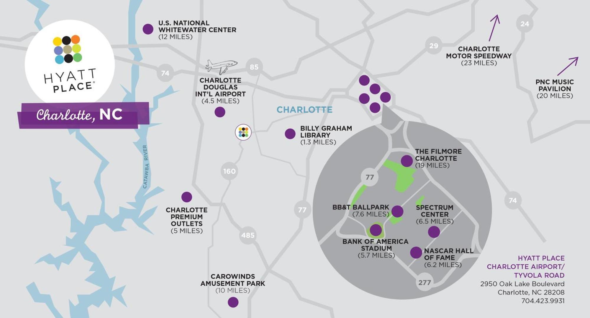 Hyatt Place Charlotte Airport Billy Graham Parkway Екстериор снимка