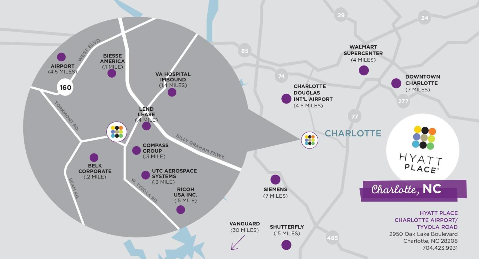 Hyatt Place Charlotte Airport Billy Graham Parkway Екстериор снимка